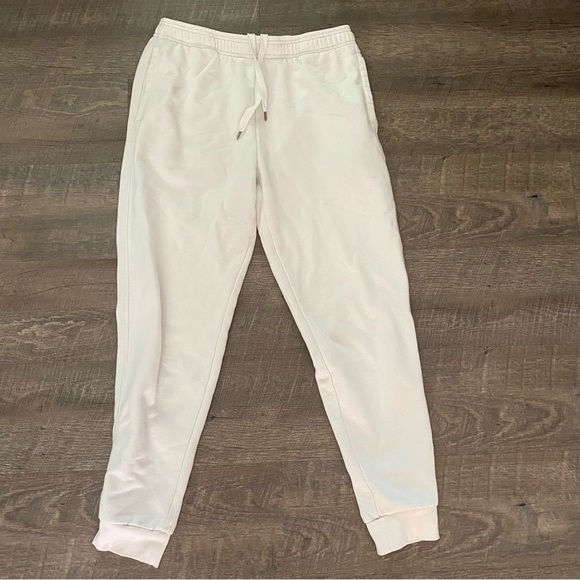 Men’s creamy white Jogger Pants - Picture 1 of 5